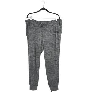 GAP Women's Heather Gray Tapered High Waist Drawstring Trousers Jogger Pants L